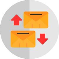 Exchange Mails  Vector Icon Design