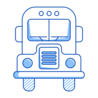 School Bus School Icon Doodle Style png