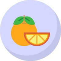 Tangerine Vector Icon Design