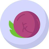 Red Cabbage Vector Icon Design