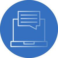 Online Chat Vector Icon Design