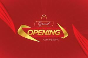 Grand Opening Design Template. vector
