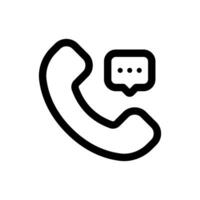 Telephone Conversation icon in trendy flat style isolated on white background. Telephone Conversation silhouette symbol for your website design, logo, app, UI. Vector illustration, EPS10.