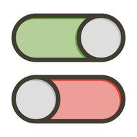 Switch Vector Thick Line Filled Colors Icon For Personal And Commercial Use.