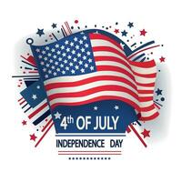 Independence Day, public holiday of the United States of America. Vector. vector