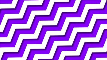 Moving Zigzag shapes over purple background video