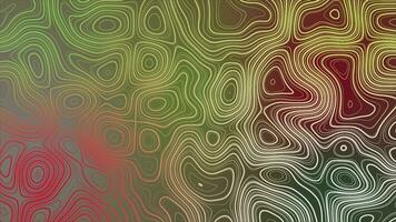 colorful abstract pattern with animation of morphing line as topographic map video