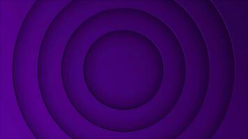 Purple simple minimalistic circles paper cut background, intro background video