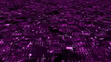 Motion graphic 3D digital technology futuristic Pink particles background. Technological and motion particles background video