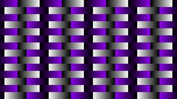 White and Purple gradient checkered background, moving stripes creating illusion background video