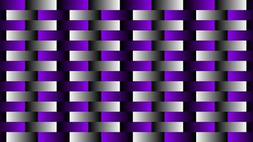 White and Purple gradient checkered background, moving stripes creating illusion background video