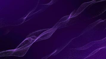 viola colore digitale diagonale striscia particella onda nel cyberspazio astratto sfondo video