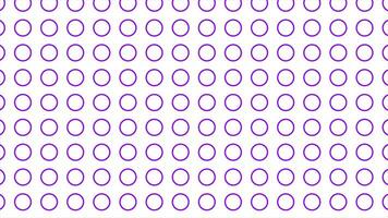 Simple and elegant background with moving Purple circles video