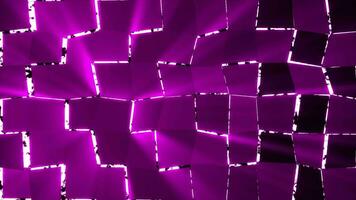 Pink color square shape background with glowing light rays background video