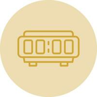 Digital Alarm Clock  Vector Icon Design