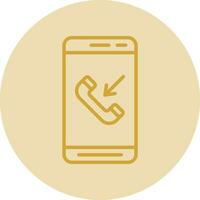 Incoming Call  Vector Icon Design