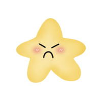 a yellow star on transparent background png