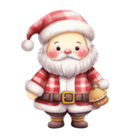 ai generativo linda pastel elemento Navidad tema Papa Noel png