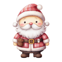 AI Generative Cute pastel element Christmas theme Santa png