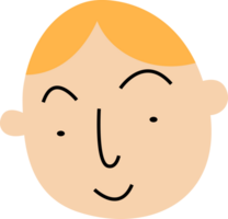 smiling young men blonde character png