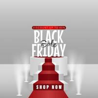 Black Friday sale banner. Social media vector illustration template