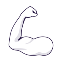 bras biceps muscle génératif ai png