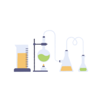 Chemical test tube pictogram icon Generative Ai png