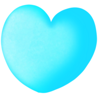 The blue heart png