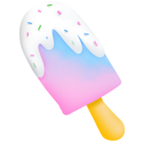 The blue and pink Ice cream png
