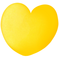 el amarillo corazón png