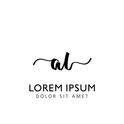 AL Initial Handwriting Template Design