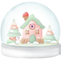 el Navidad nieve globo png