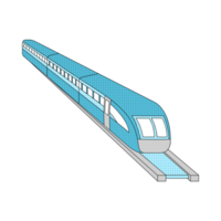 Shinkansen train Generative Ai png