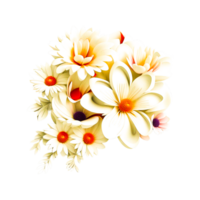 Common daisy Generative Ai png