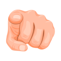 pekande finger generativ ai png