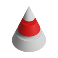 Traffic cone Generative Ai png