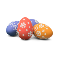 Pasqua coniglietto uovo generativo ai png