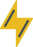 Flash On Line Icon vector