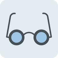 Eyeglasses Flat Icon vector