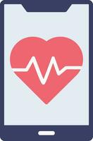 Daily Health App Flat Icon vector