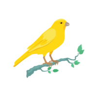 national canari oiseau génératif ai png