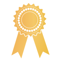 Gold Medal Transparent Icon Generative Ai png