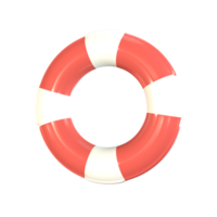 3D icon lifebuoy rendered isolated on the transparent background png