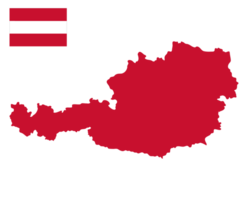 Österreich Karte mit österreichisch Flagge. Flagge von Österreich png