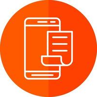 Mobile File  Vector Icon Design