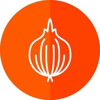 Red Onion Vector Icon Design