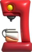 3d Illustration Kaffee Hersteller Maschine zum Herstellung Kaffee Cappuccino und Espresso. png