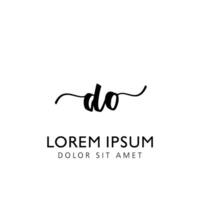 hacer inicial escritura modelo diseño vector