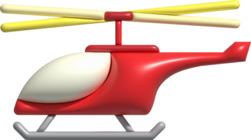 3d illustrazione bambini giocattolo elicottero.bambini giocattoli minimo stile. png