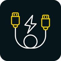 USB Cable  Vector Icon Design